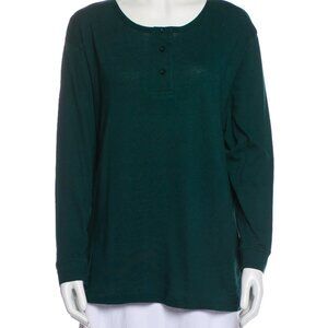 The Great Scoop Neck Long Sleeve T-Shirt w/ Tags L